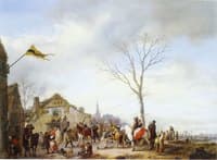 Village with Herring-Pulling Farmers