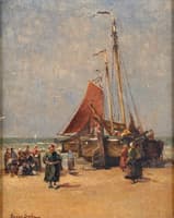 Fishermen Unloading the Catch