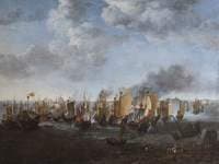 A Battle between Dutch Ships and Chinese Junks