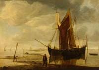 A Boat Off Shore