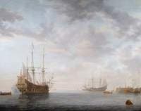 Dutch Men-of-War at Anchor