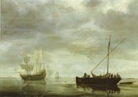 Frigate Giving a Salute