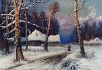 Winter Evening in the Village
