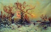Winter Evening in the Village