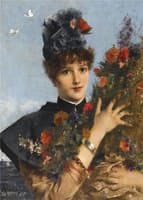 Woman with Flowers