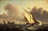 A Kaag Going to Windward in a Fresh Breeze