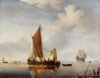 Calm:  Fishing Boat at Anchor