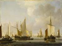 Fishing Boats in a Calm