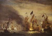 The Burning of HMS 'Royal James' at the Battle of Solebay, 28 May 1672