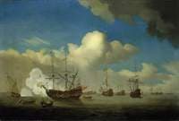The Captured 'Royal Prince' Brought into Dutch Waters after the Four Days Battle of 1666