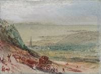 A View of Harfleur from the Road to Lillebonne