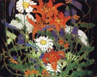 Marguerites, Wood Lilies and Vetch