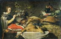 Pantry Scene with a Page
