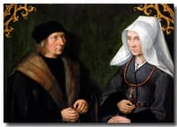 Dirck Borre van Amerongen (c.1438-1527) and his Wife.