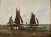Landing of fishing boats