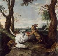 Wolves Devouring a Horse