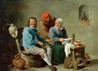 Domestic Scene with Three Figures