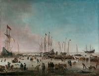 The Port of Amsterdam in Winter