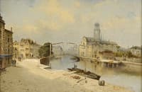 Canal Scene in Amsterdam