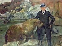 Carl Hagenbeck with the Walrus Pallas