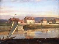View over the Elbe and the Barracks