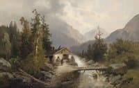 The Charcoal Works by a Mountain Stream