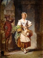 The beautiful market girl
