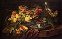 Still Life with Fruits and Parrot