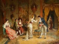 Gallant Scene in the Rococo Interior