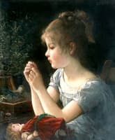 A Young Girl with her Doll