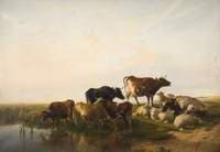 Landscape with Cattle and Sheep
