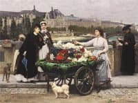 A Flower Seller on the Pont Royal