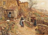 Young Peasant Girl On Her Way To The Market