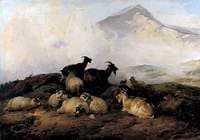 Landscape with Sheep and Goats