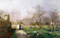 In the Garden at Schloss Niederweiden
