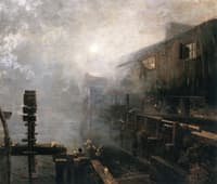 Sawmill in the Morning Mist