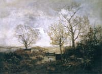 Autumnal Landscape by a River