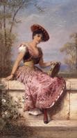 Young Female Tambourine Player