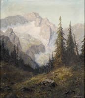 View of the Zugspitze and the Hell Valley