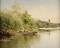 Fisherman and His Son in a Boat