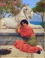 Woman with Stone Lion