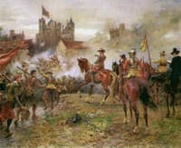 Oliver Cromwell at the storming of Basing House