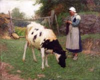 Holland Peasant with Cow