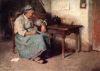 Woman Seated in Interior