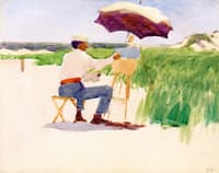 Sketching on the Beach