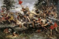 Fight during the retreat of Germanicus - Sketch