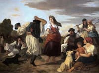 Peasants Dancing Harvest celebration
