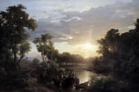 Italian Landscapes at Sunset