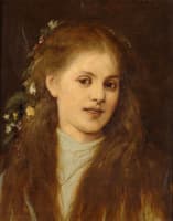 Woman with Flowers in Her Hair