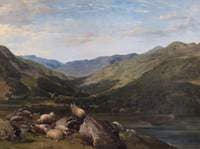 A View of Glen Lochay with Sheep
